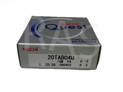 Nachi Bearing 20TAB04U/GMP4 Universally Ground (20TAC47)