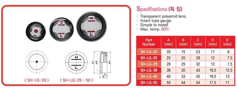 SH-LG-20 - 20mm Push-Fit Plastic Fluid Sight Glass