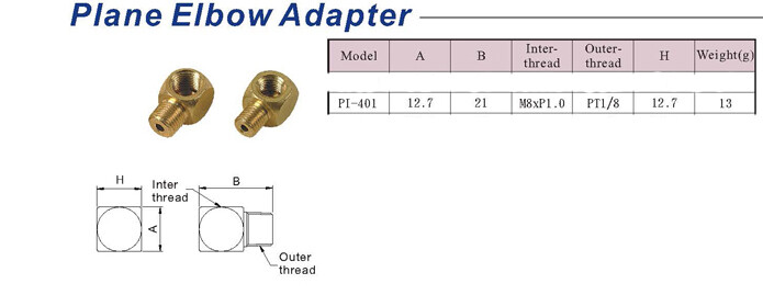 Plane Elbow Adapter - PI-401