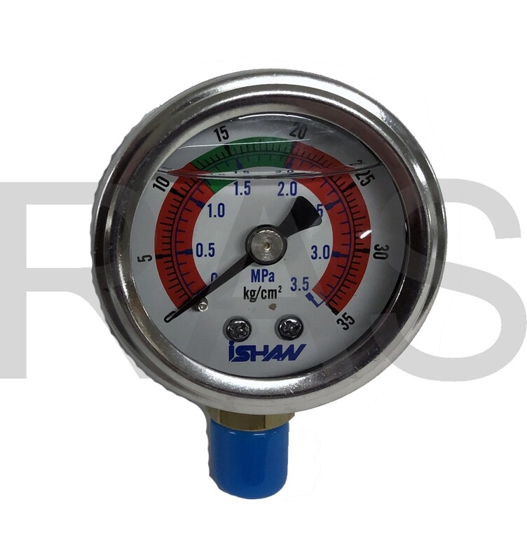 Ishan-Pressure-Gauge-327610-Stem-Mount