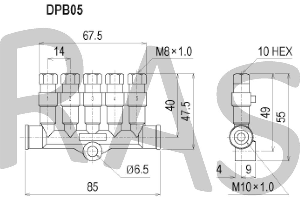Showa Dester Plunger - DPB-05(0.8) Showa Dester Plunger - DPB-05(0.8)