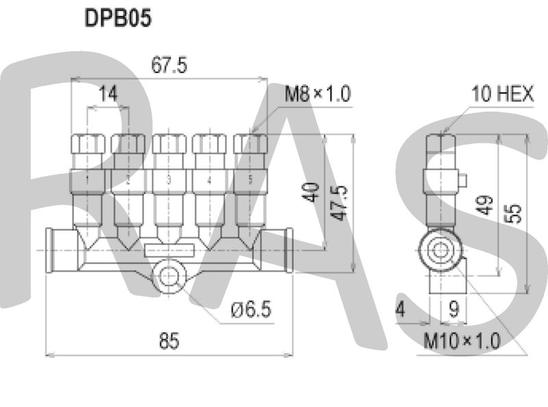 Showa Dester Plunger - DPB-05(0.8)