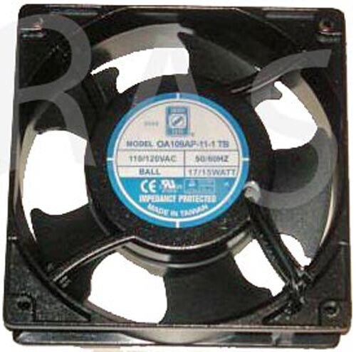 Orion Fan Part # : OA109AP-11-1TB Voltage: 120 VAC Size : 120mm x 120mm x 38mm Orion Fan Part # : OA109AP-11-1TB Voltage: 120 VAC Size : 120mm x 120mm x 38mm