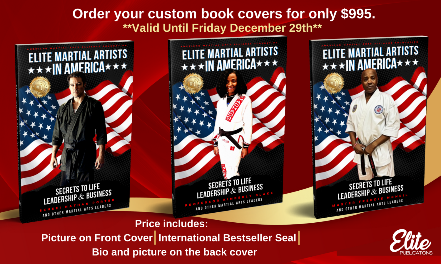 Elite Martial Artists in America Custom Author Cover