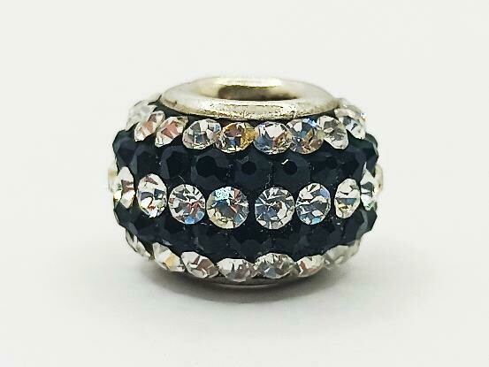 Silver 925 stone pendant charm bracelet