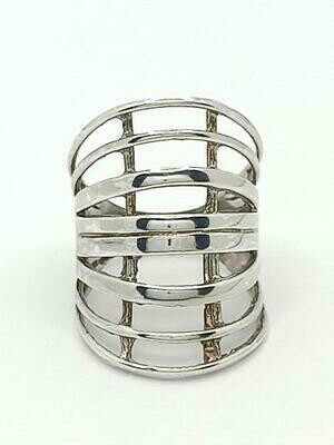 Silver 925 modern plain ring