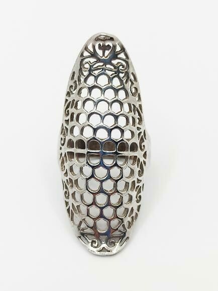 Silver 925 modern plain ring