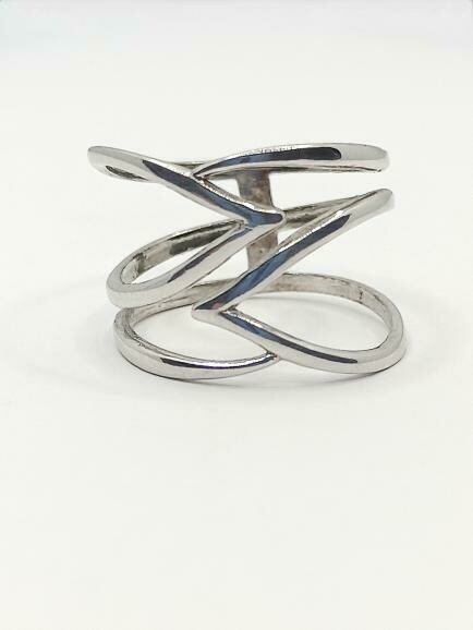 Silver 925 modern plain ring