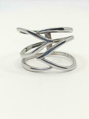 Silver 925 modern plain ring