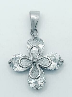 Silver 925  zirconia stone cross pendant