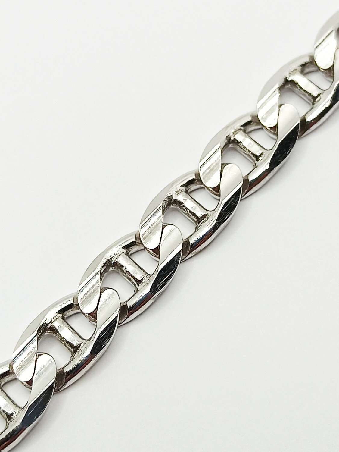 Silver 925 handmade Theta mens bracelet, WIDTH-SIZE: 1 Bracelet width : 0.7cm  Bracelet  size: 22.5cm