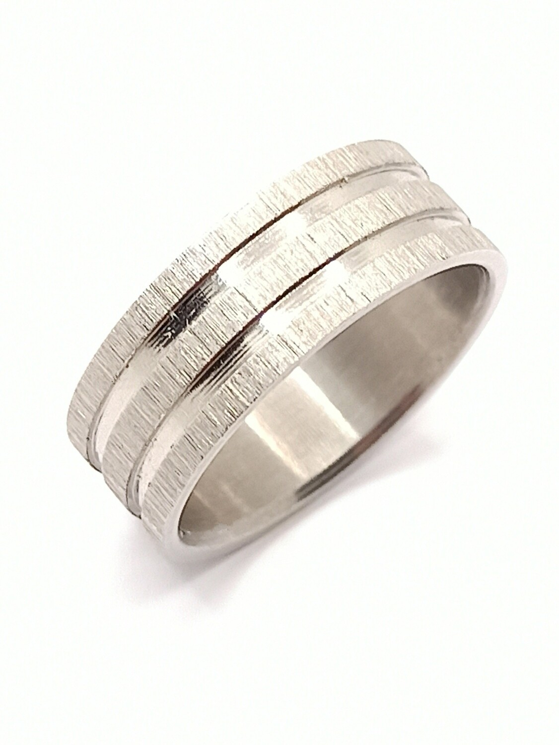 Stainless Steel  silver scrub ring