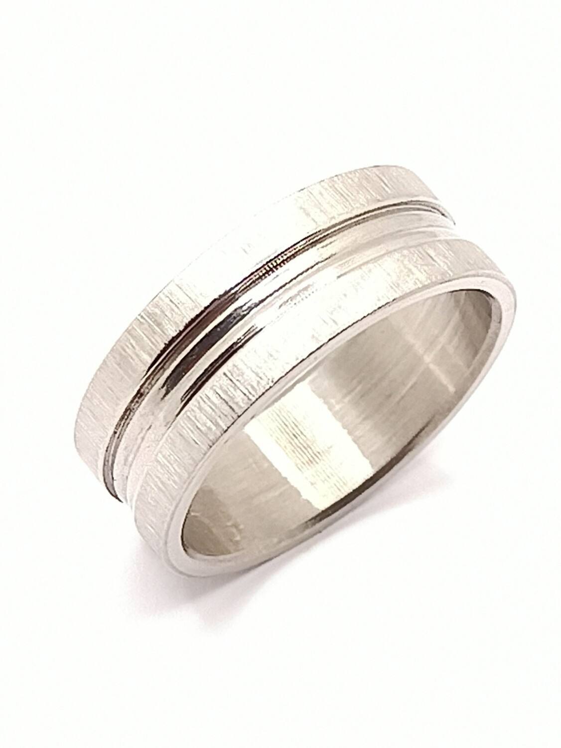 Stainless Steel silver scrub color ring