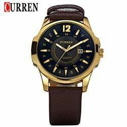 CURREN mens leather wristwatch brown
genuine leather