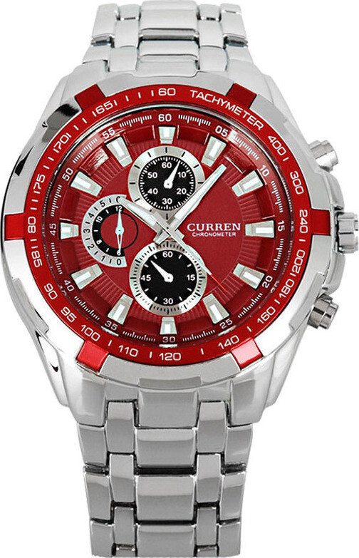 CURREN mens stainless steel wristwatch