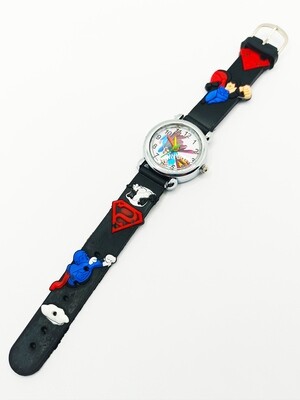 Children Superman analoq hand watch