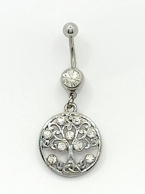 316L surgical steel tree of life Belly ring