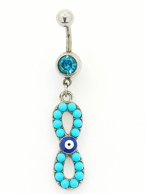 316L surgical steel infinity belly ring