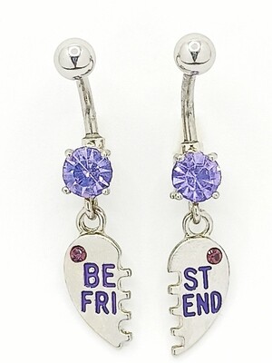 316L surgical steel best friend belly ring
