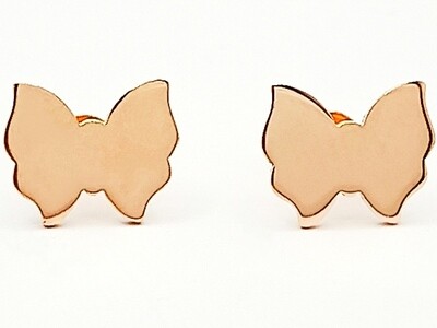 Silver 925 butterfly stud earrings