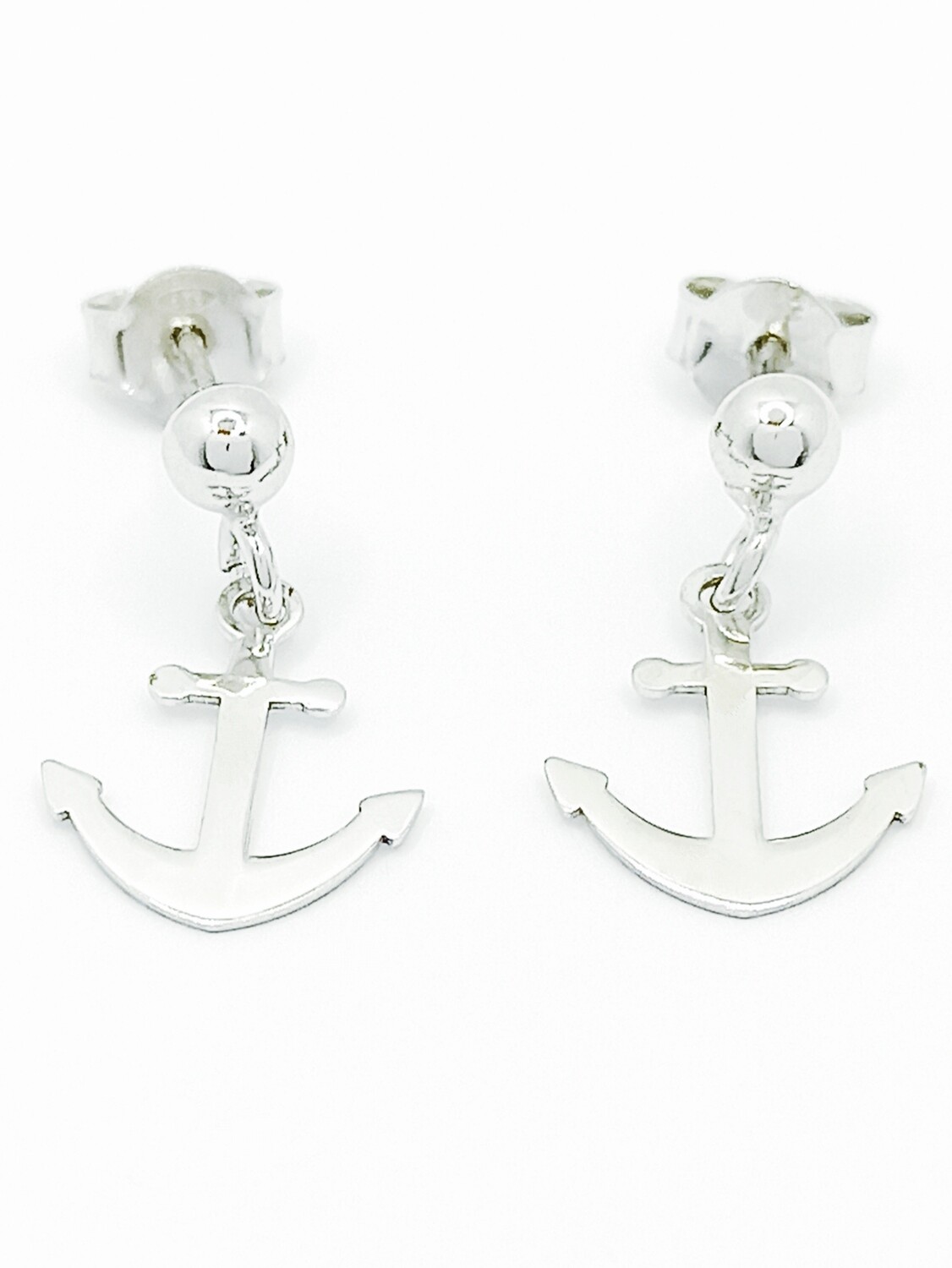 Silver 925  anker design stud earrings