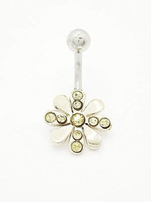 Silver 925 and 316L steel belly ring