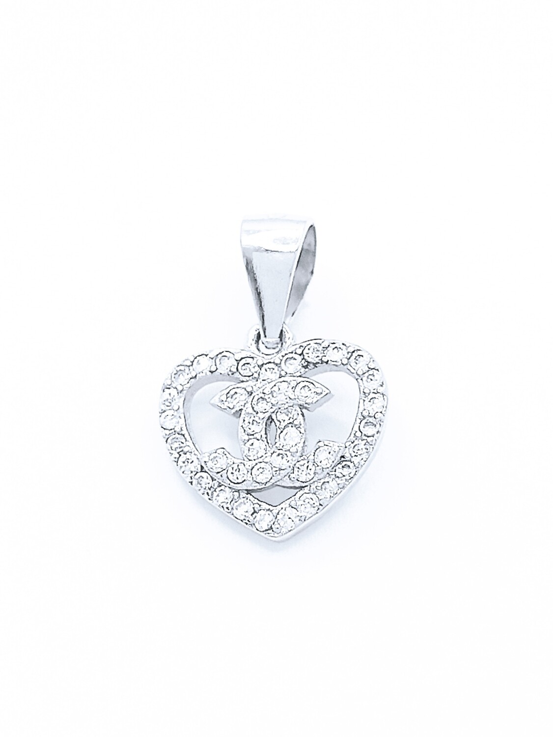 Silver 925 heart stone pendant