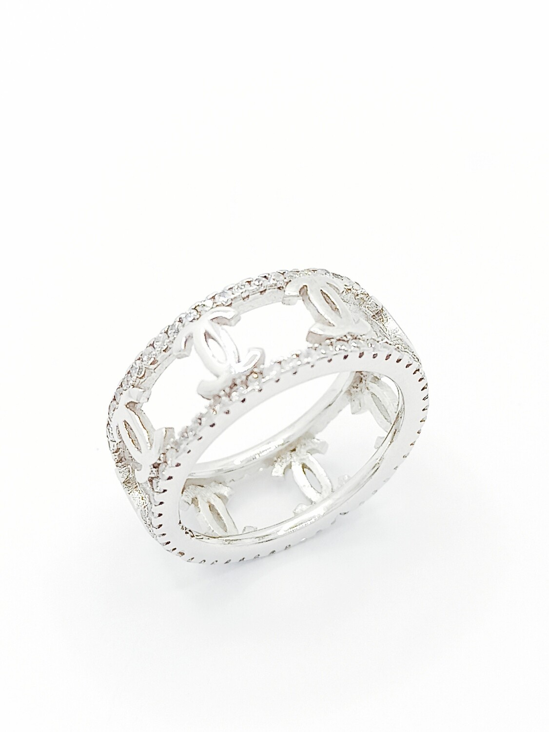 Silver 925 thick stone ring