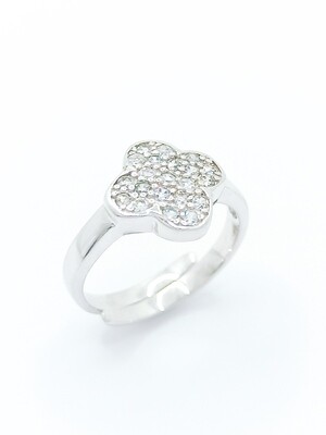 Silver 925 van cleef design ring