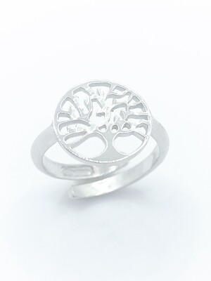 Silver 925 tree of life white or rose ring