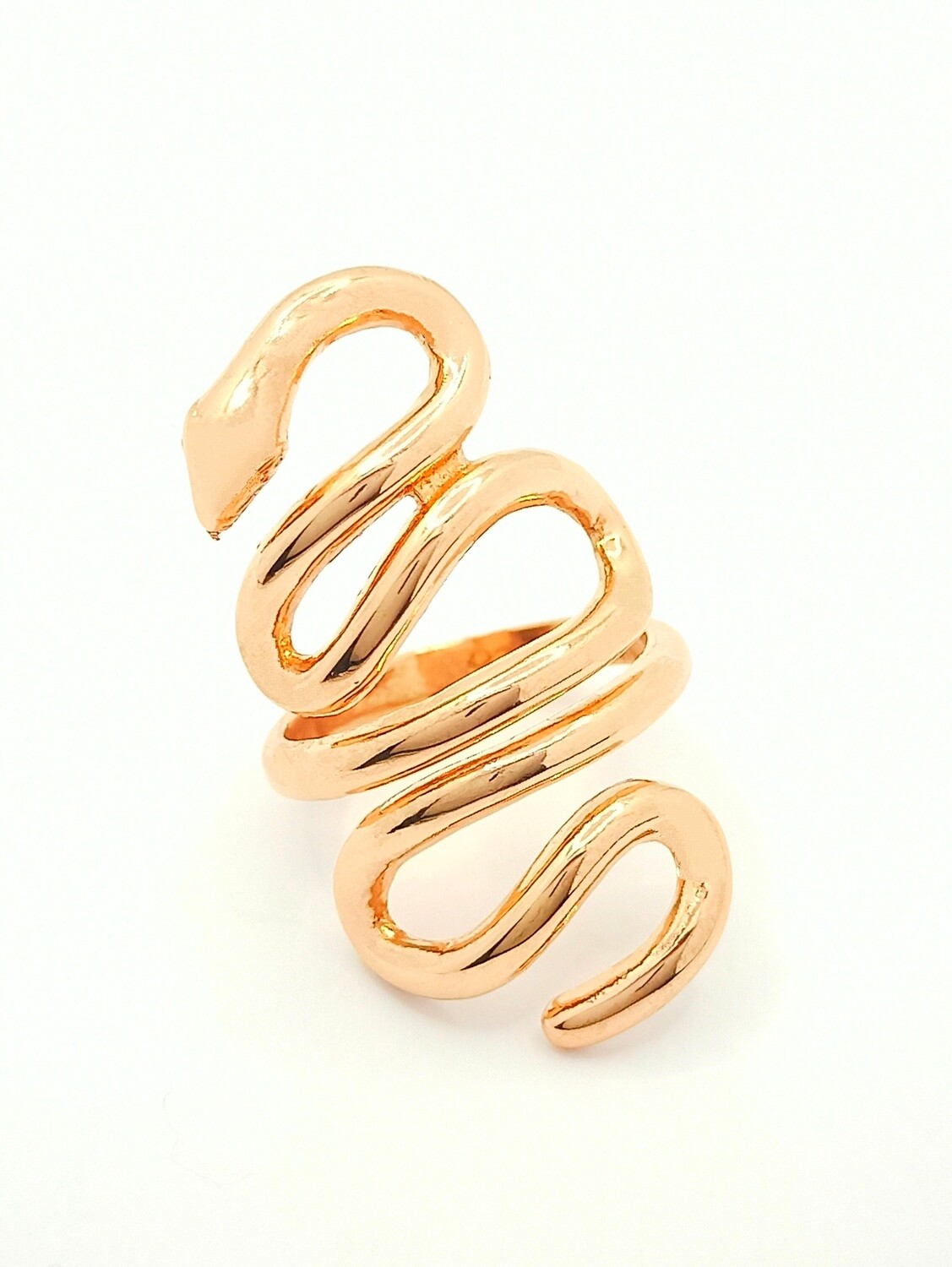 Silver 925  long rose snake ring