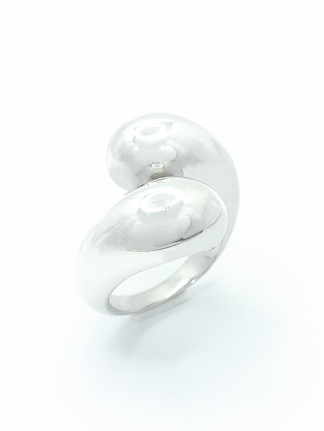 Silver 925 handmade modern shiny ring