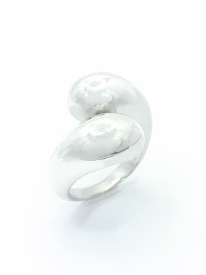 Silver 925 handmade modern shiny ring