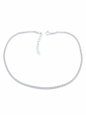 Silver 925 gourmet chain anklet