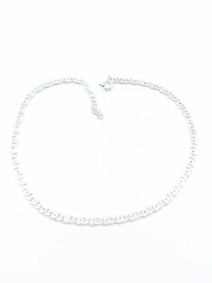 Silver 925 thick bird eye chain anklet