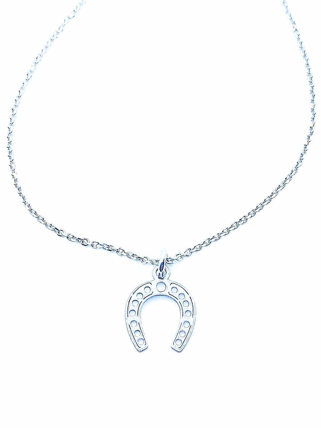 Silver 925 horseshoe &amp; star hand bracelet