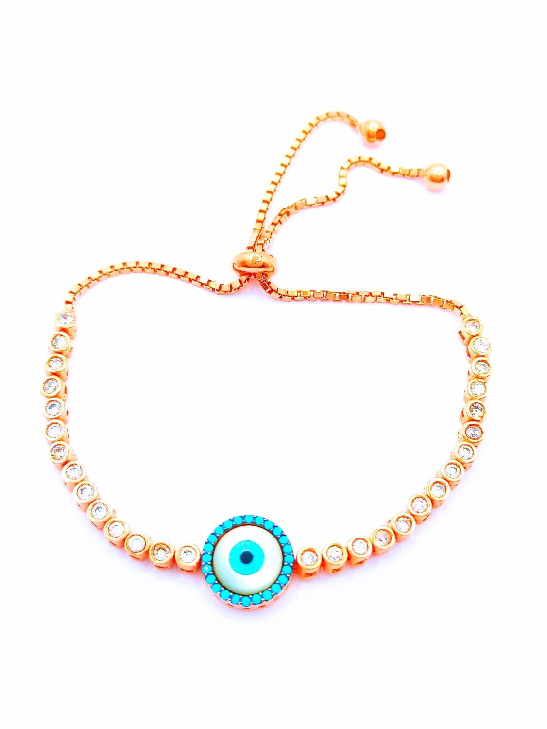 Silver 925 elevator fildisi evil eye hand bracelet