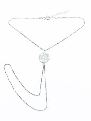 Silver 925 Faistos coin bracelet ring