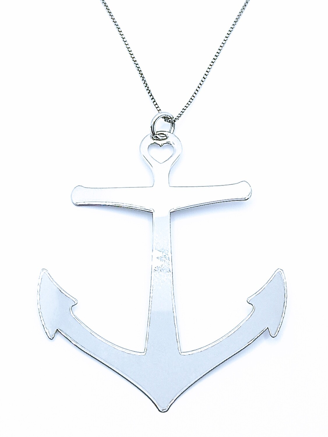Silver 925 big anker necklace