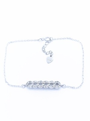 Silver 925 infinity hand bracelet with stone Silver 925 infinity hand bracelet with stone