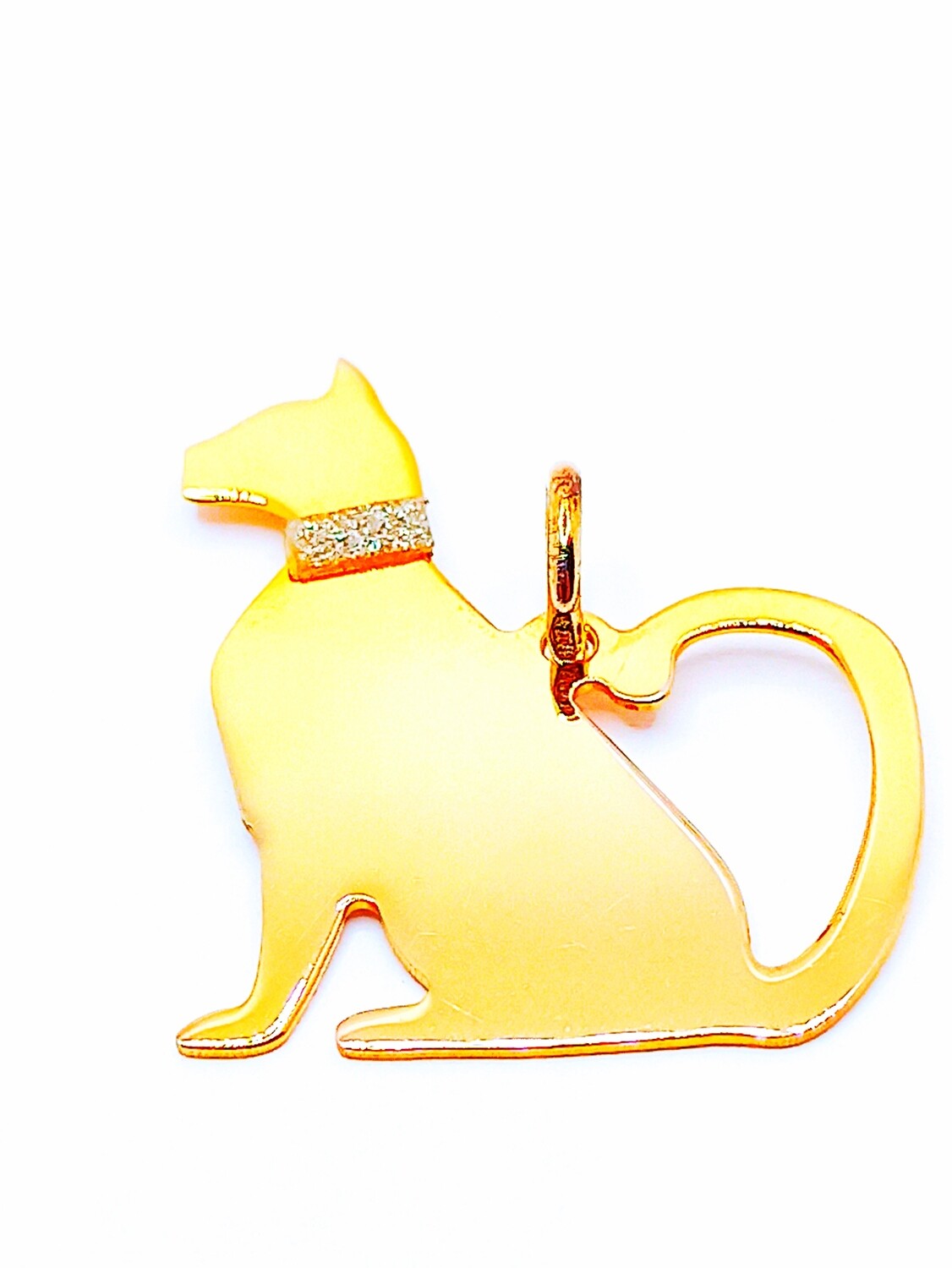 Silver 925 brave cat design pendant