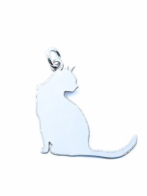 Silver 925 cat design pendant