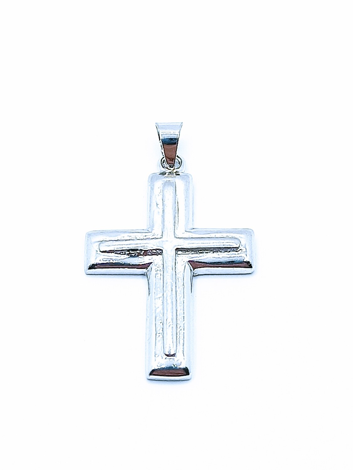 Silver 925  handmade cross pendant, size: 1 Pendant Height: 3.3cm-Width : 2cm
