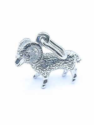 Silver 925 solid handmade ram pendant