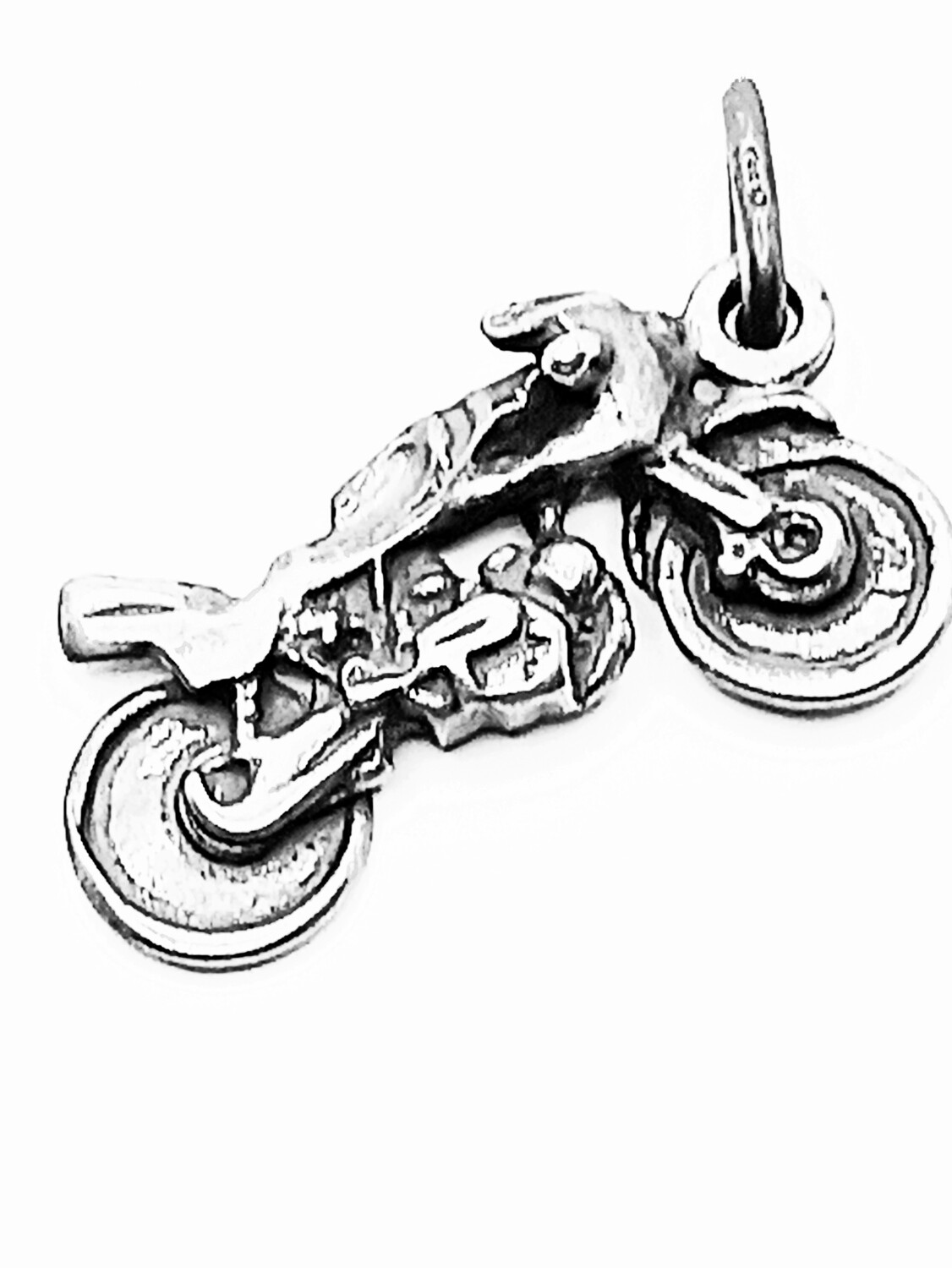 Silver 925 handmade street motorcycle pendant