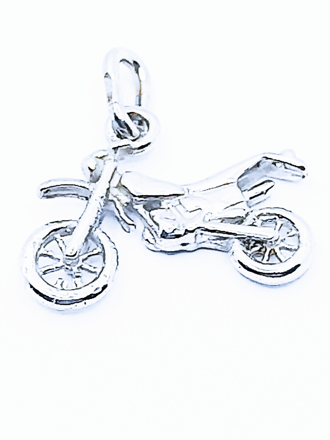 Silver 925 handmade enduro motorcycle pendant