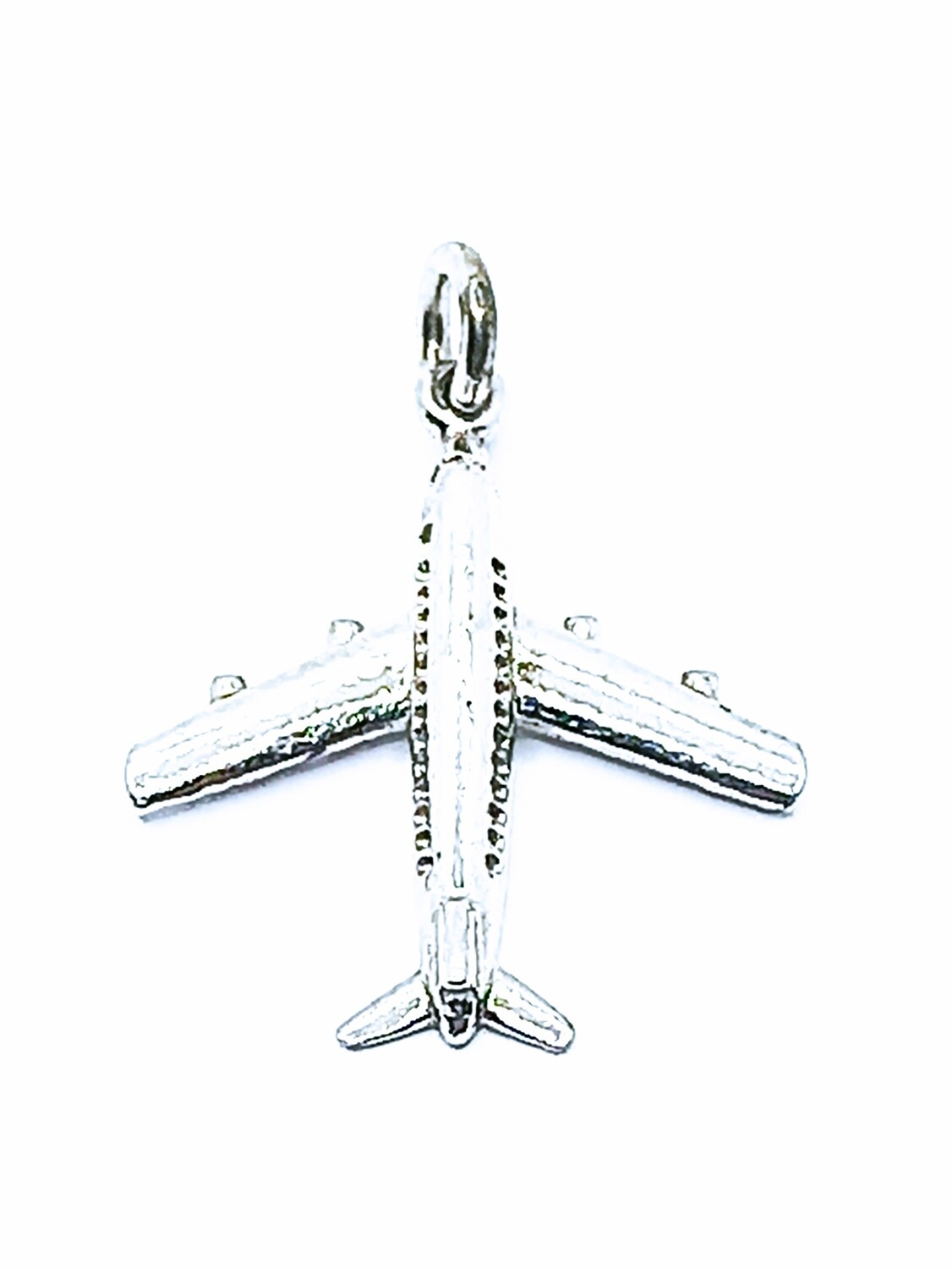 Silver 925 handmade airplane pendant