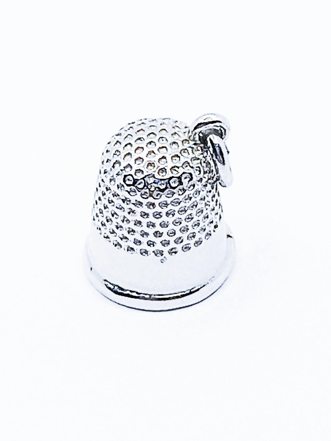 Silver 925 handmade sewing thimble pendant