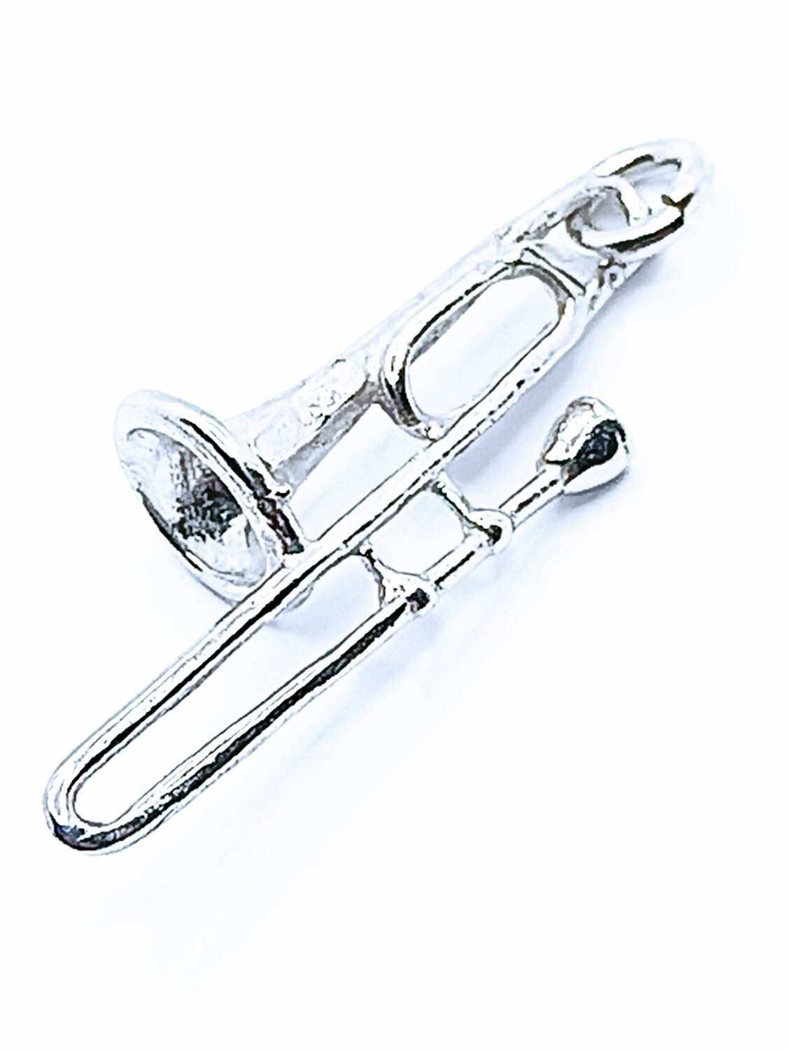 Silver 925 music instrument bass trompone pendant