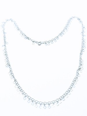 Silver 925 dangling element necklace